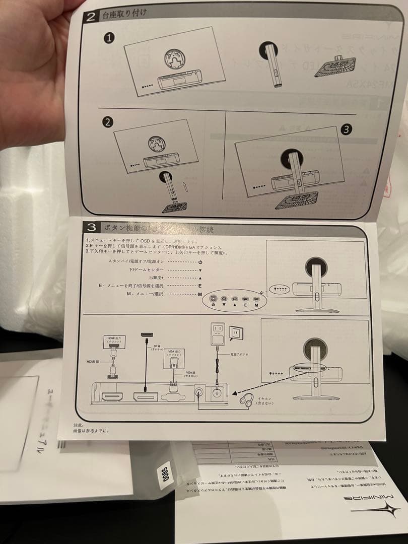 24インチ ゲーミングモニターMINIFIRE MF24X5A