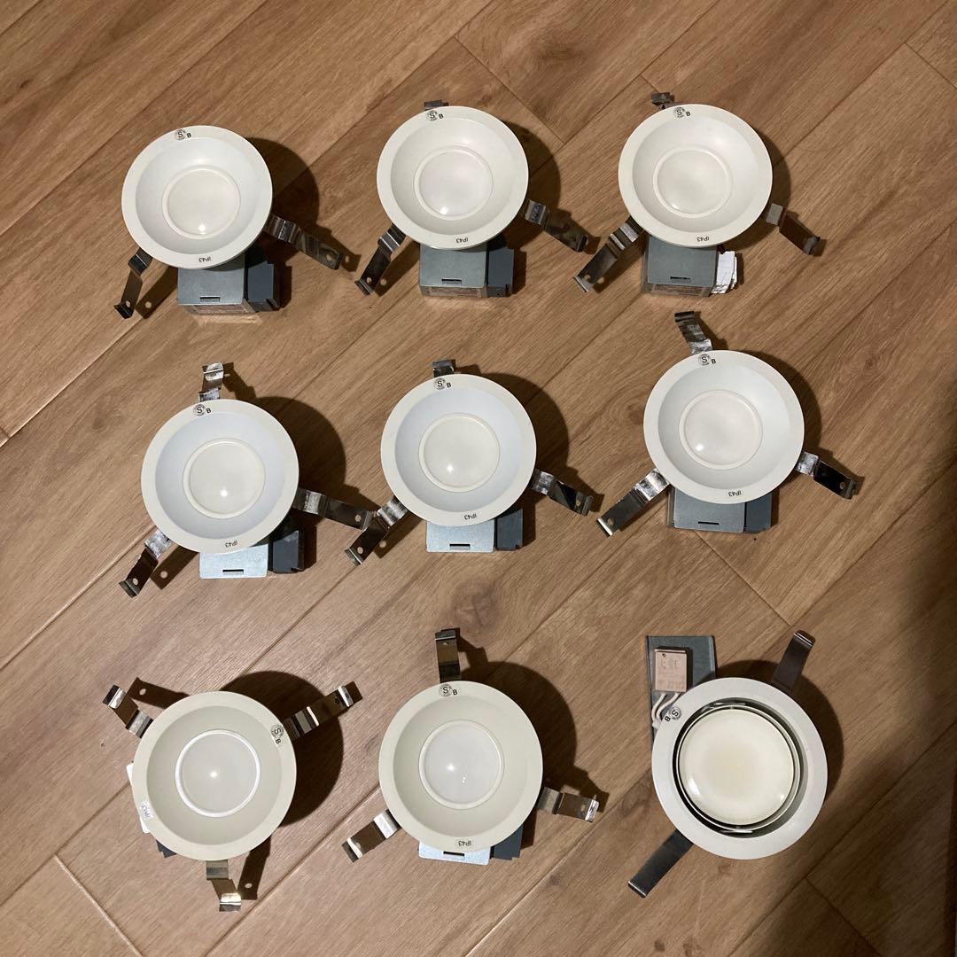 TOSHIBA LEDダウンライト 9個セット 昼白色系