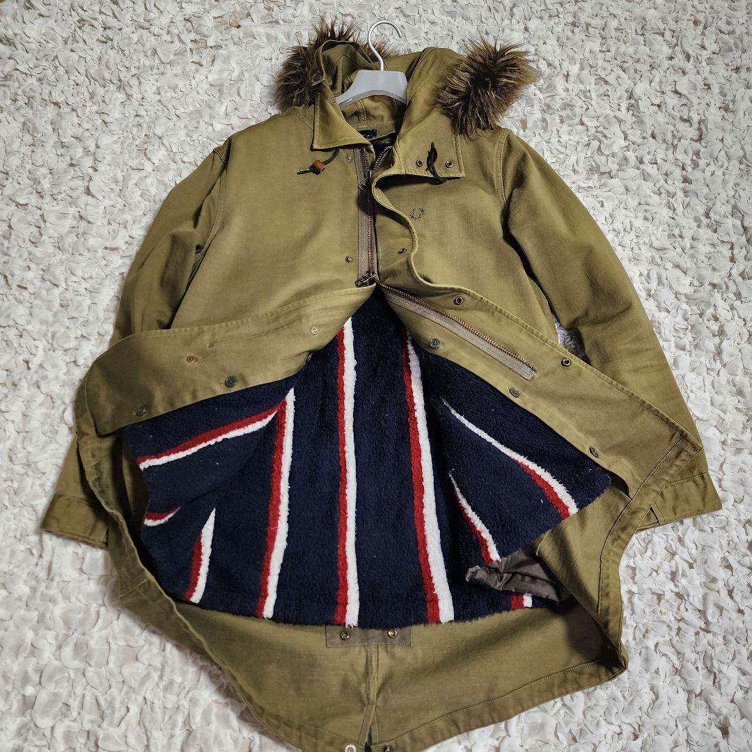 Viフレッドペリー ボアライナー付き モッズコート フィッシュテイル