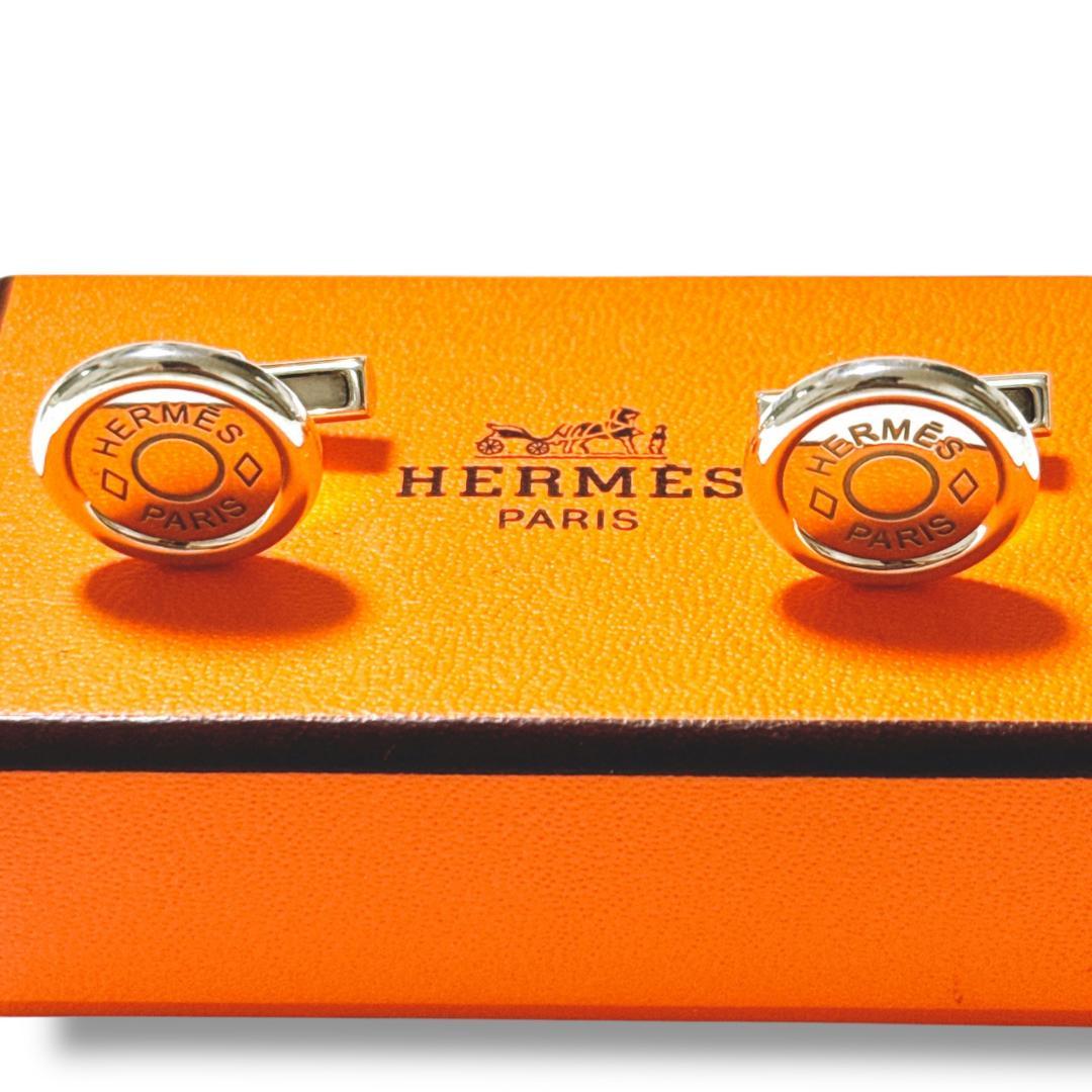 【超美品】エルメス セリエ カフス カフリンクス SV925 シルバー