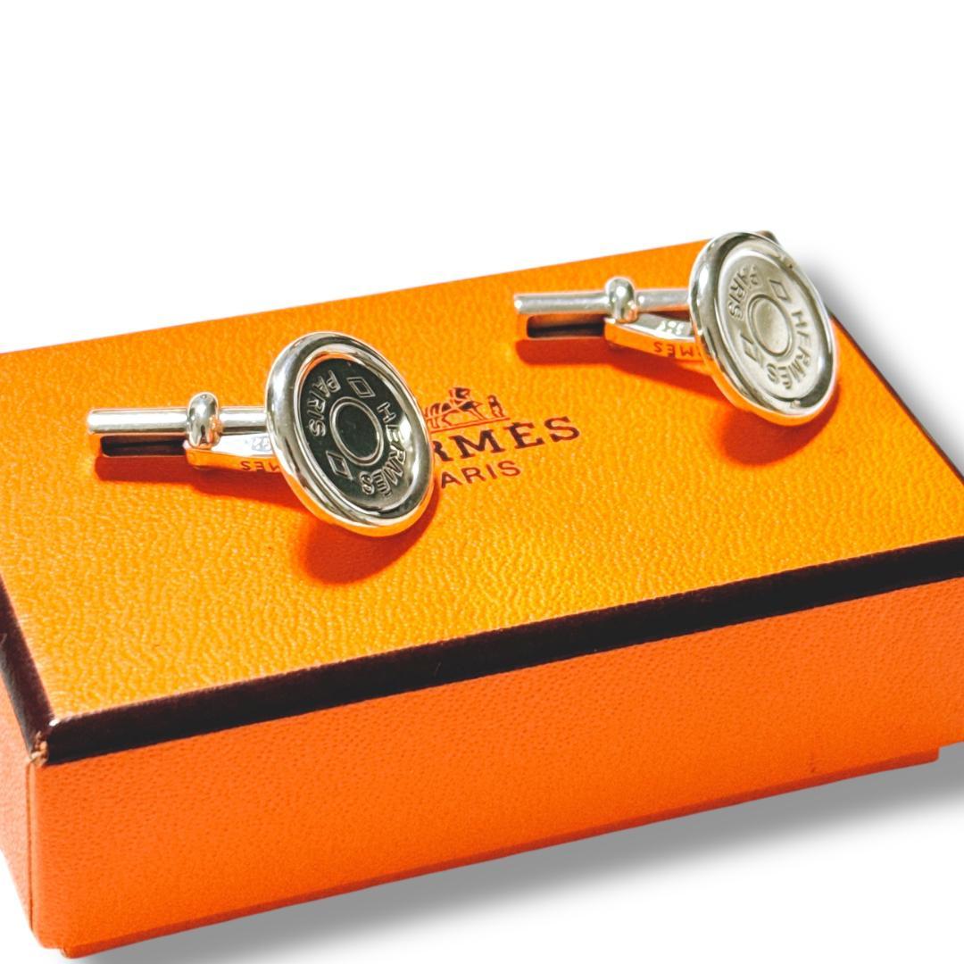 【超美品】エルメス セリエ カフス カフリンクス SV925 シルバー