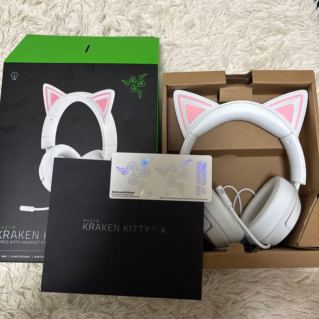 ヘッドホン Razer Kraken Kitty V3 X White Edition