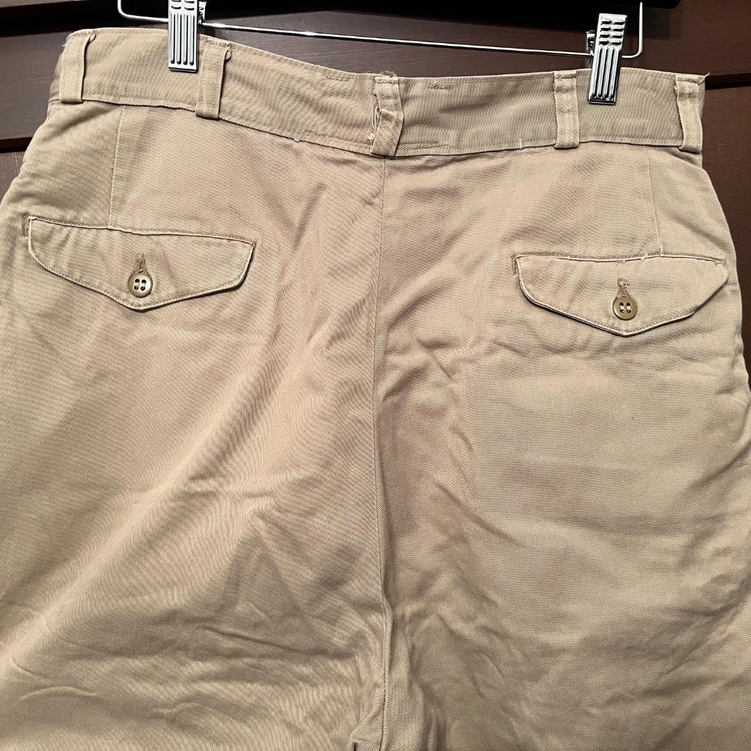 USMC 50s ボタンフライ チノパン US ARWY 45カーキ USA製