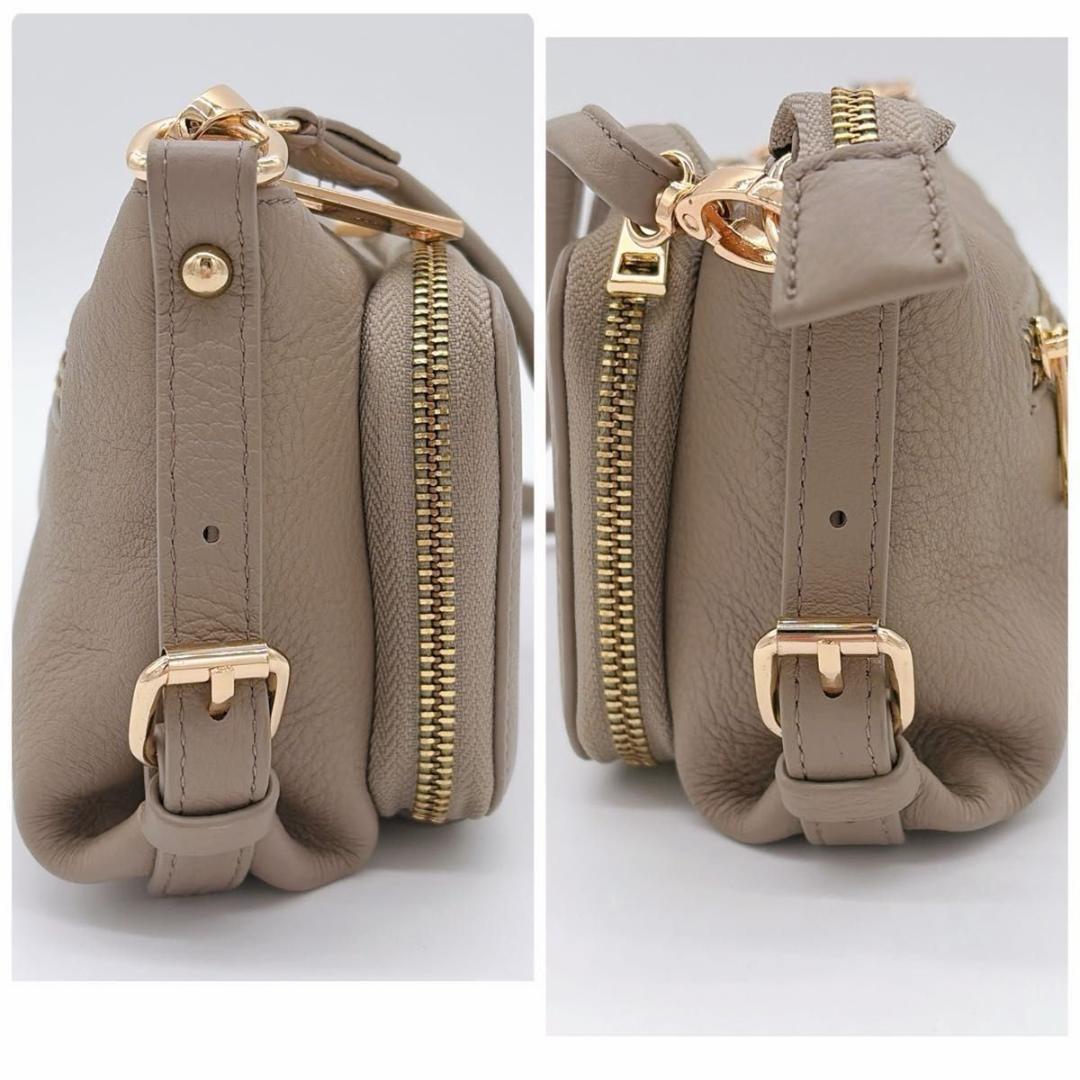 極美品 イマイバッグ キー お財布ポシェット ウォレットショルダーバッグ 本革