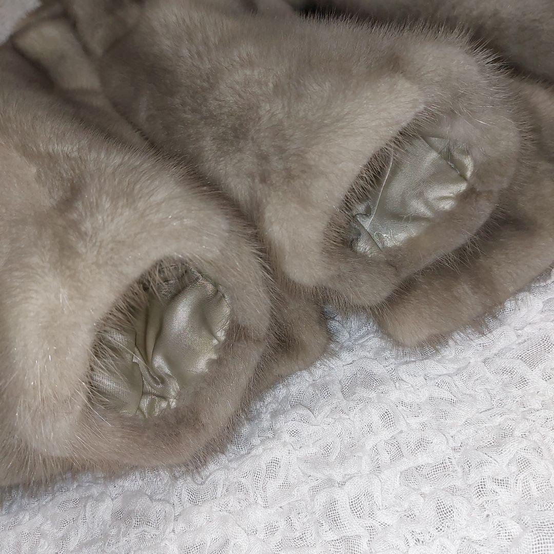 XLサイズ サファイアミンク 毛皮コート 毛並み上質 極上の肌触り ボリューム