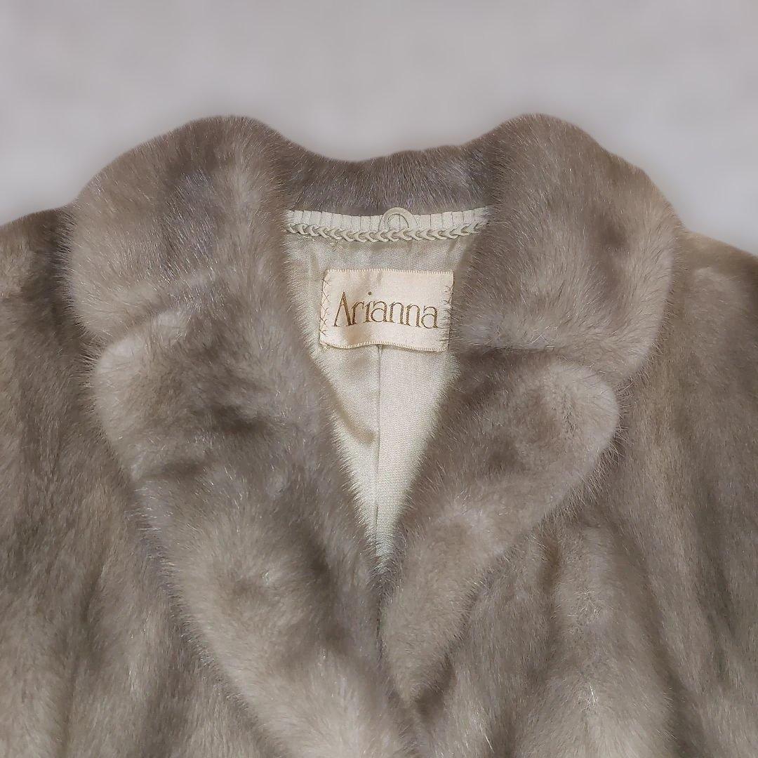 XLサイズ サファイアミンク 毛皮コート 毛並み上質 極上の肌触り ボリューム