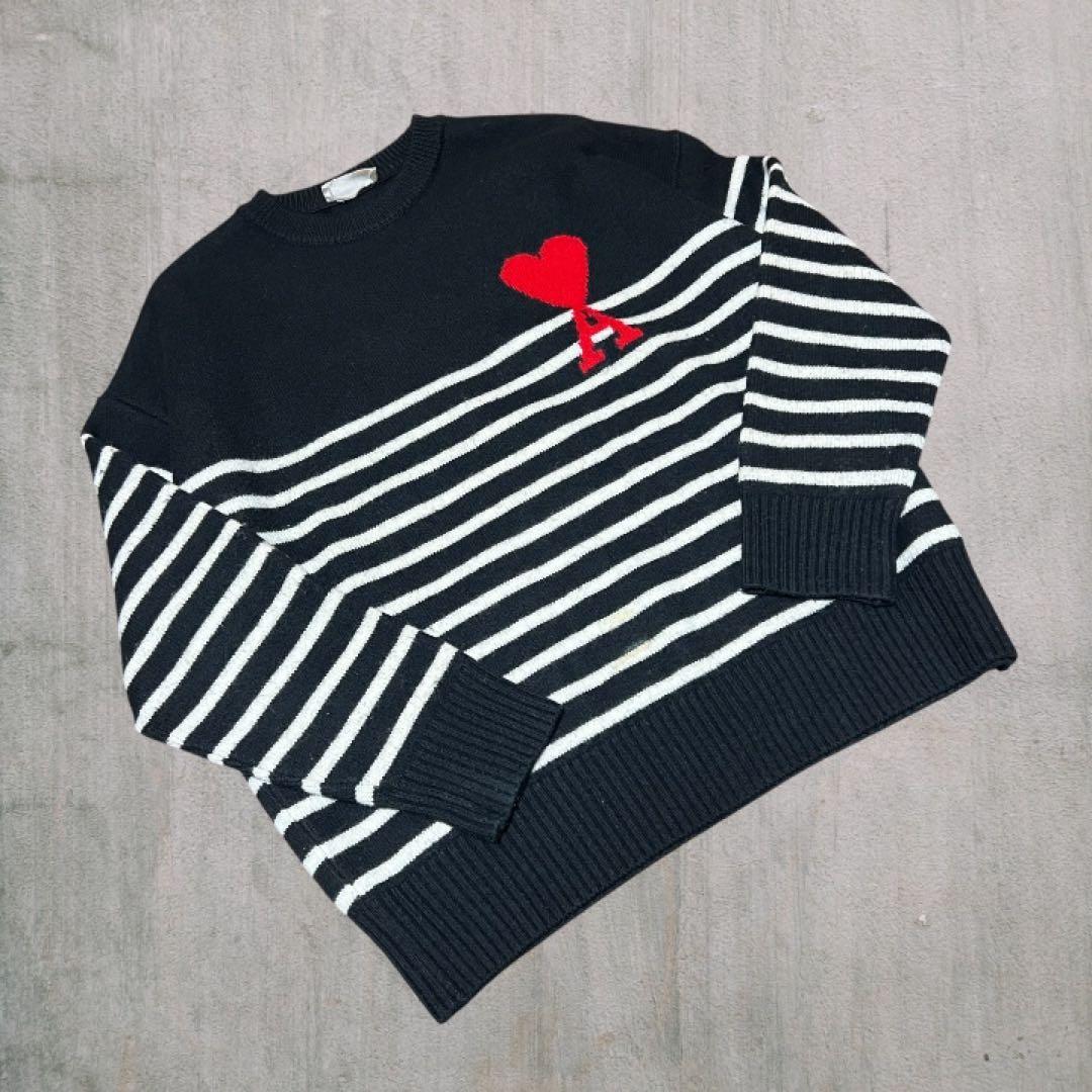 も*た様 【正規品】 amipris アミパリス ニット セーター ボーダー柄