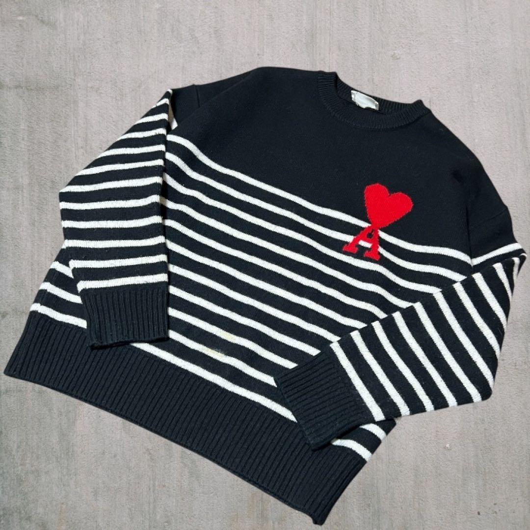 も*た様 【正規品】 amipris アミパリス ニット セーター ボーダー柄