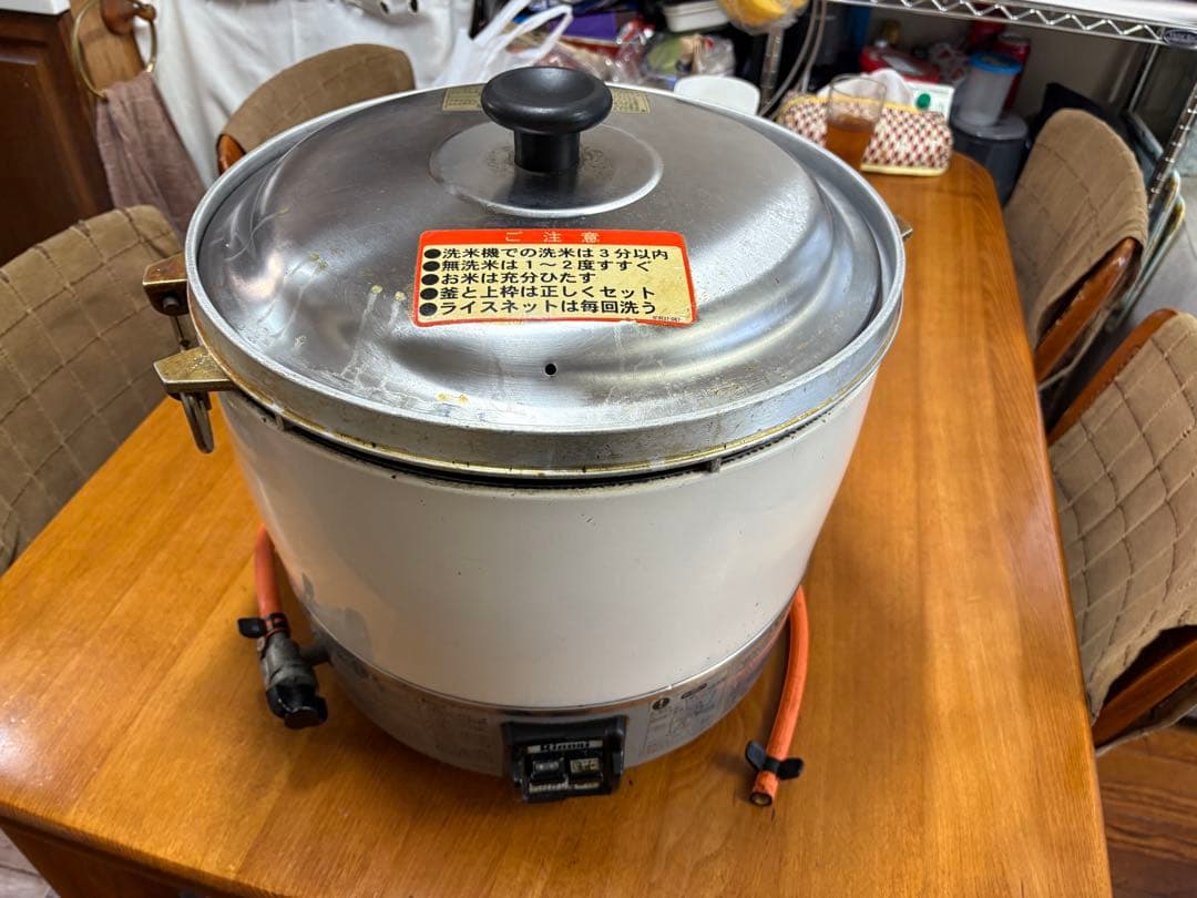 Rinnai製の高出力炊飯器 炊飯量6L(3.3升) LPガス仕様