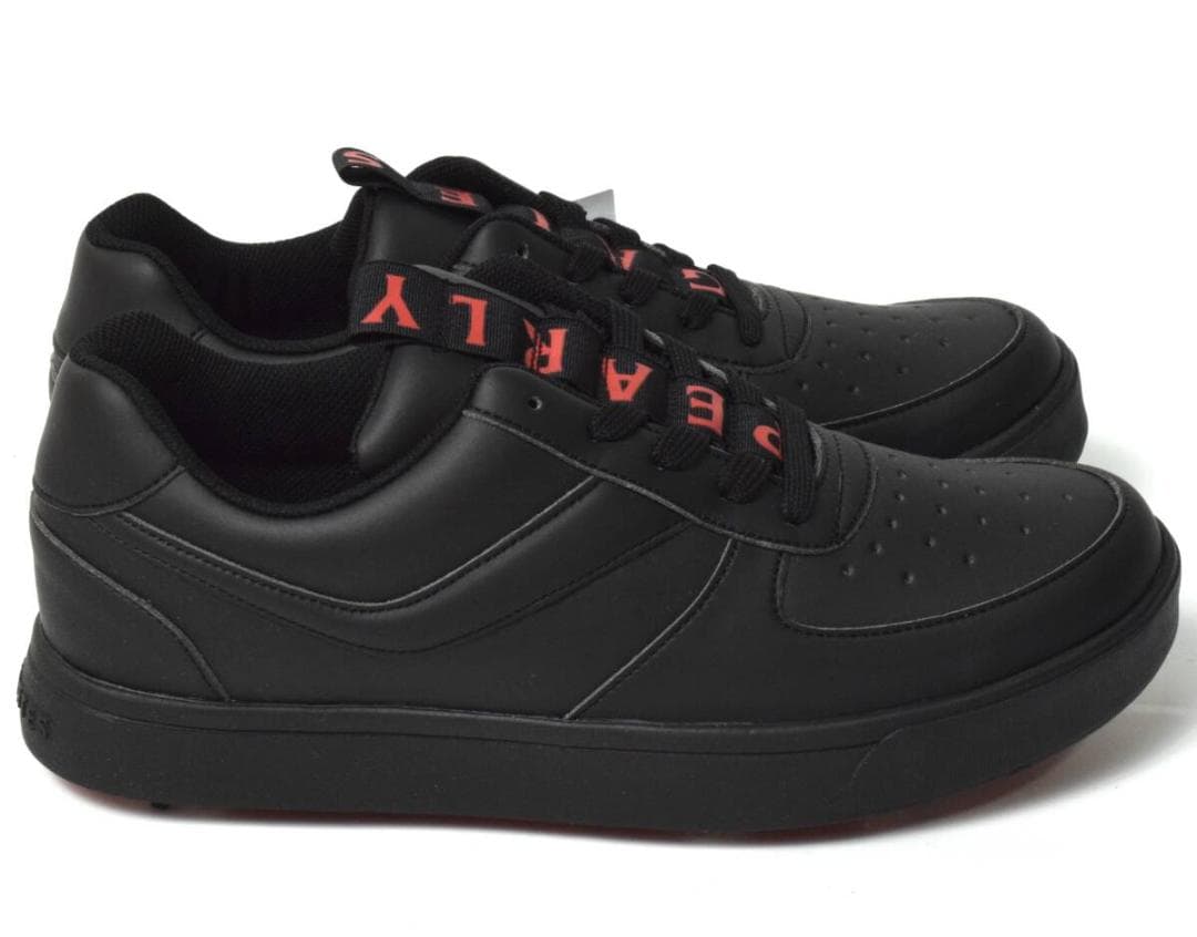 未使用3.5万 パーリーゲイツ ゴルフシューズ 27.5 メゾンロゴ柄 メンズ