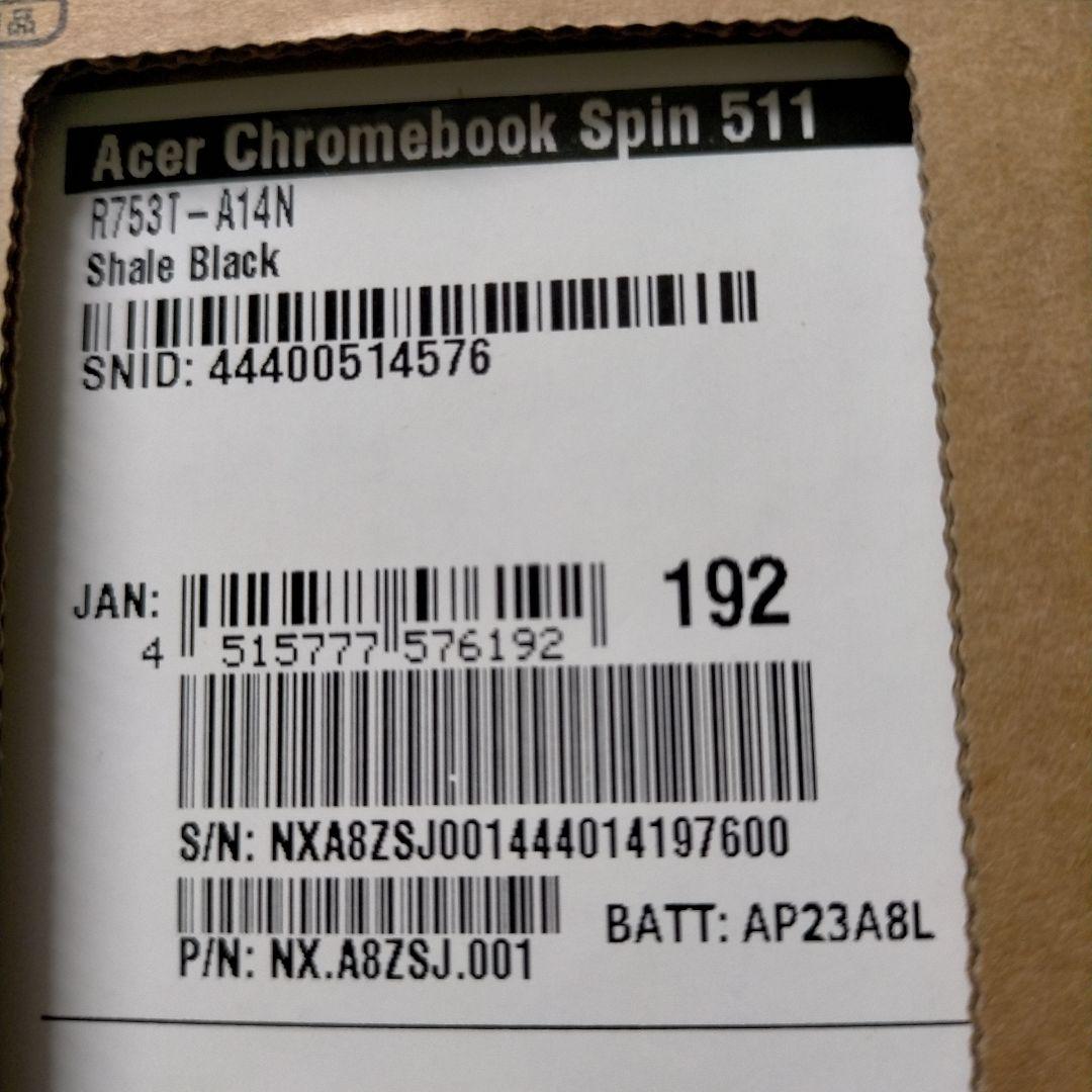 Acer Chromebook Spin 511ノートPC