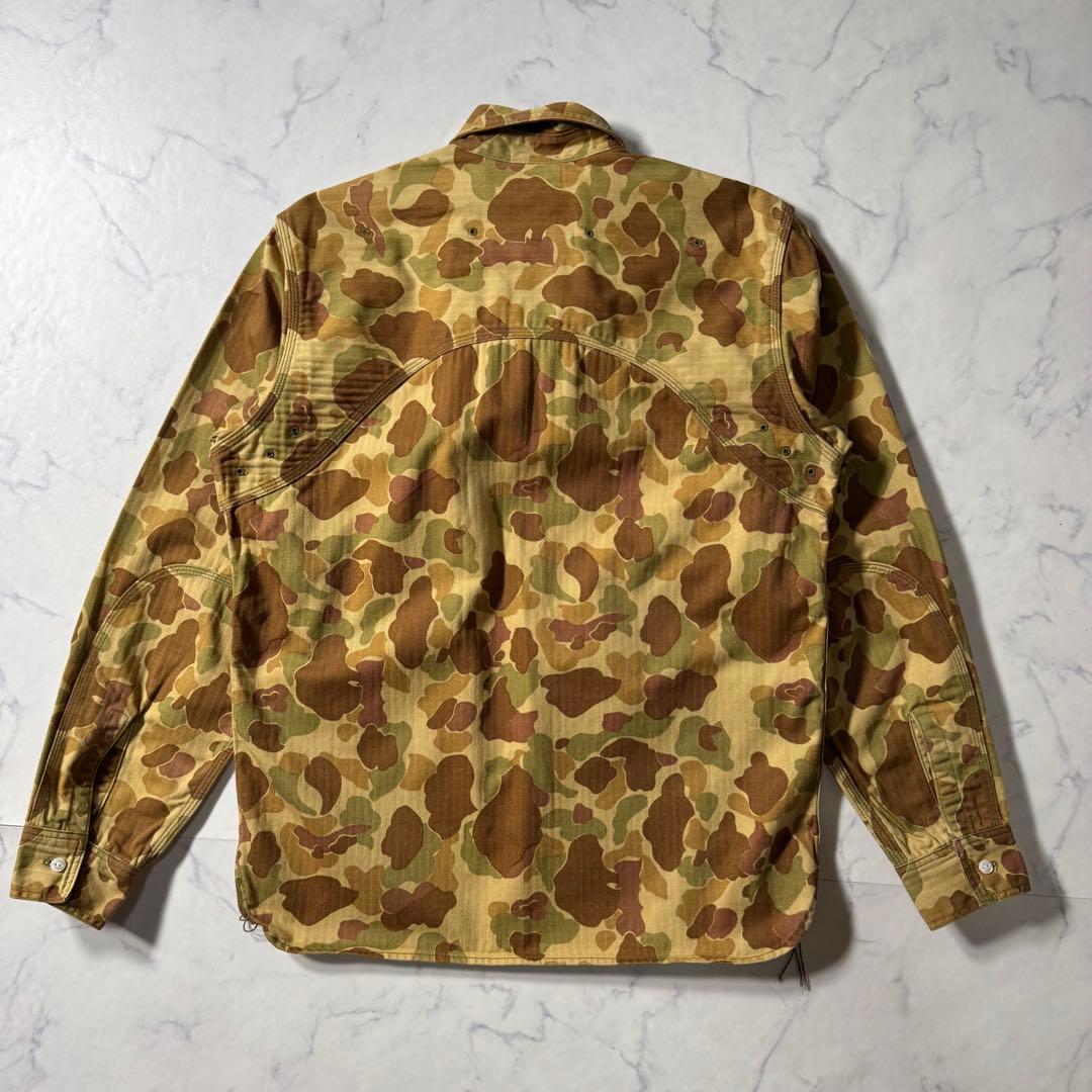 【美品】旧リアルマッコイズ　メディカルシャツ　ダックハンター　ミリタリー　迷彩柄