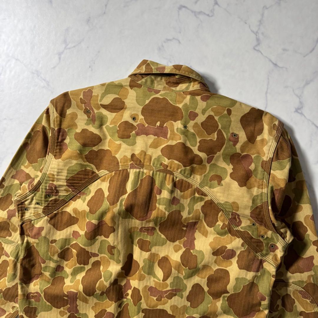 【美品】旧リアルマッコイズ　メディカルシャツ　ダックハンター　ミリタリー　迷彩柄