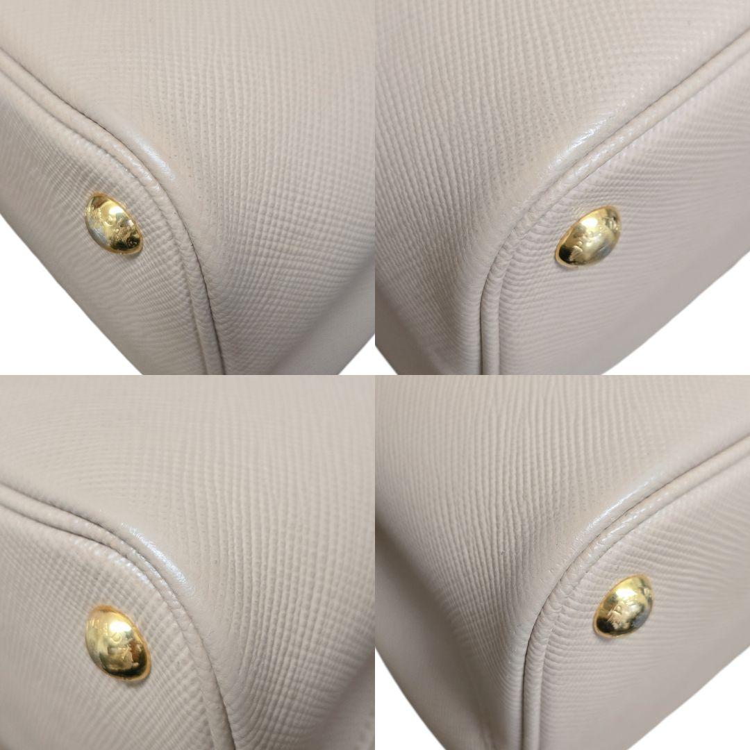 極美品✨プラダ サフィアーノキュイール ハンドバッグ ベージュ 1BG887