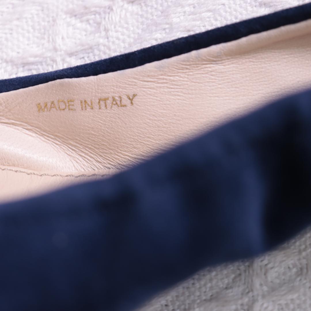 PRADA プラダ スエードレザー　ミュール　ヒール　リボン　パンプス