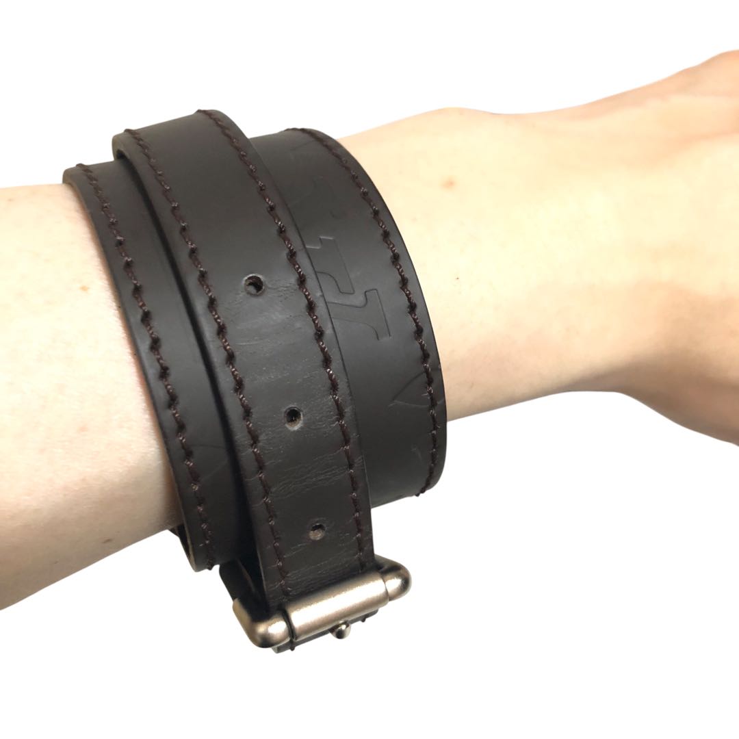 ルイ　ヴィトン　バングル　ブレスレット　茶色　LOUISVUITTON ブラウン