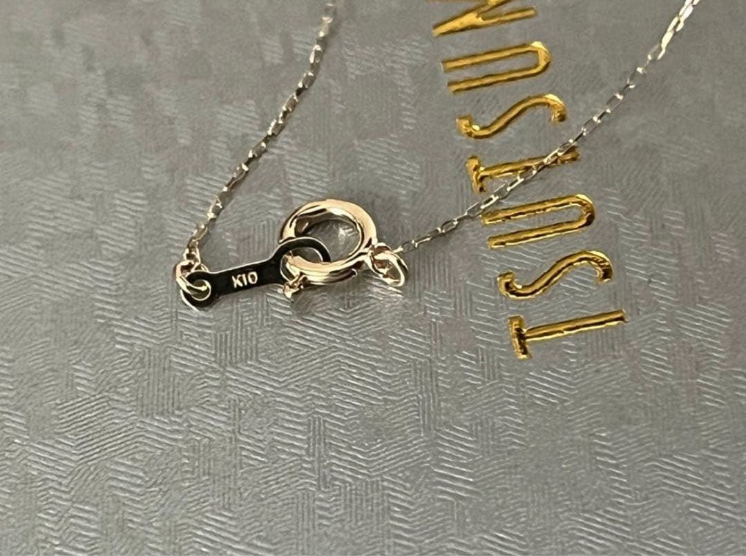 ツツミジュエリー　k10 イエローゴールド ブルートパーズ ネックレス