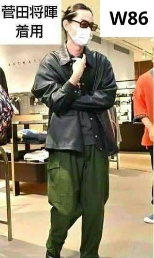 TA✨菅田将暉着用✨実物★スウェーデン軍★M-59カーゴパンツ★W86★グ