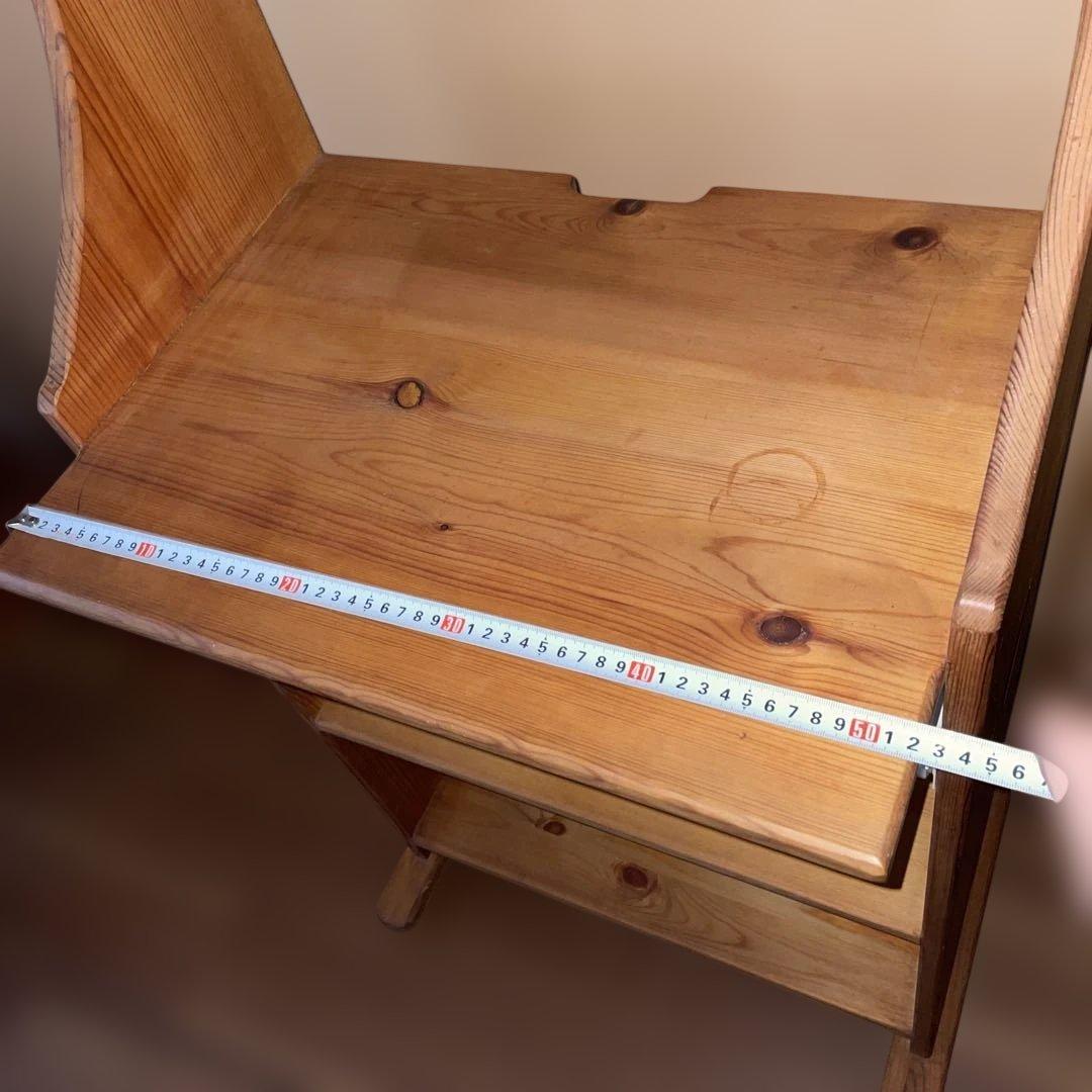 アメリカンカントリー　カントリーデスク　パソコンデスク　キャスター付き