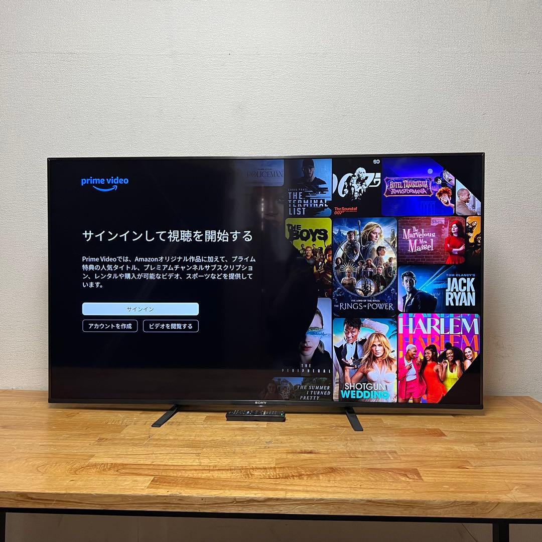 SONY 55V型 4K チューナーレス 液晶テレビ BRAVIA 動画アプリ○