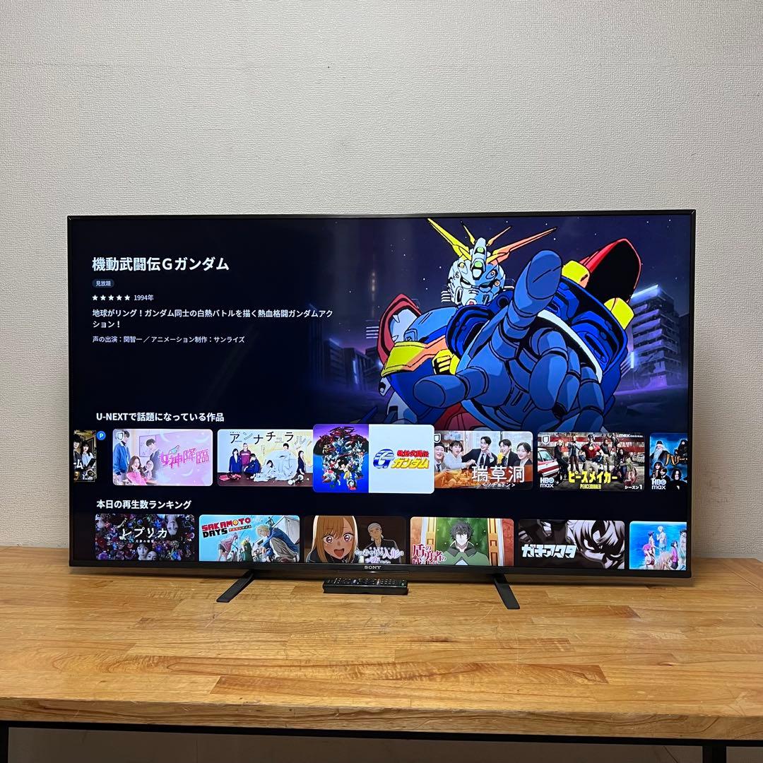 SONY 55V型 4K チューナーレス 液晶テレビ BRAVIA 動画アプリ○