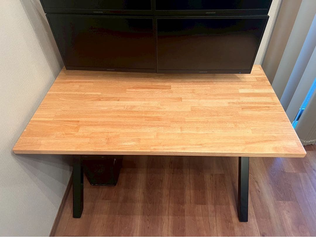 【極美品】KANADEMONO かなでもの デスク 123×70 ラバーウッド