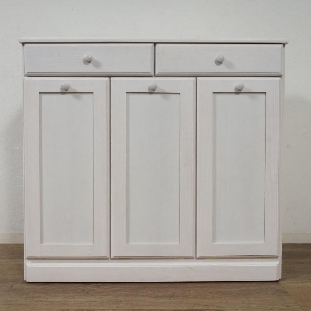 天板タイル　ダストボックス　ゴミ箱 3連 25L×3