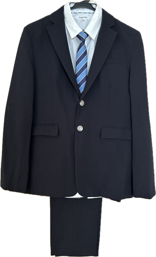 GLOBAL WORK 卒業式スーツ/シャツ/ネクタイセット 160サイズ