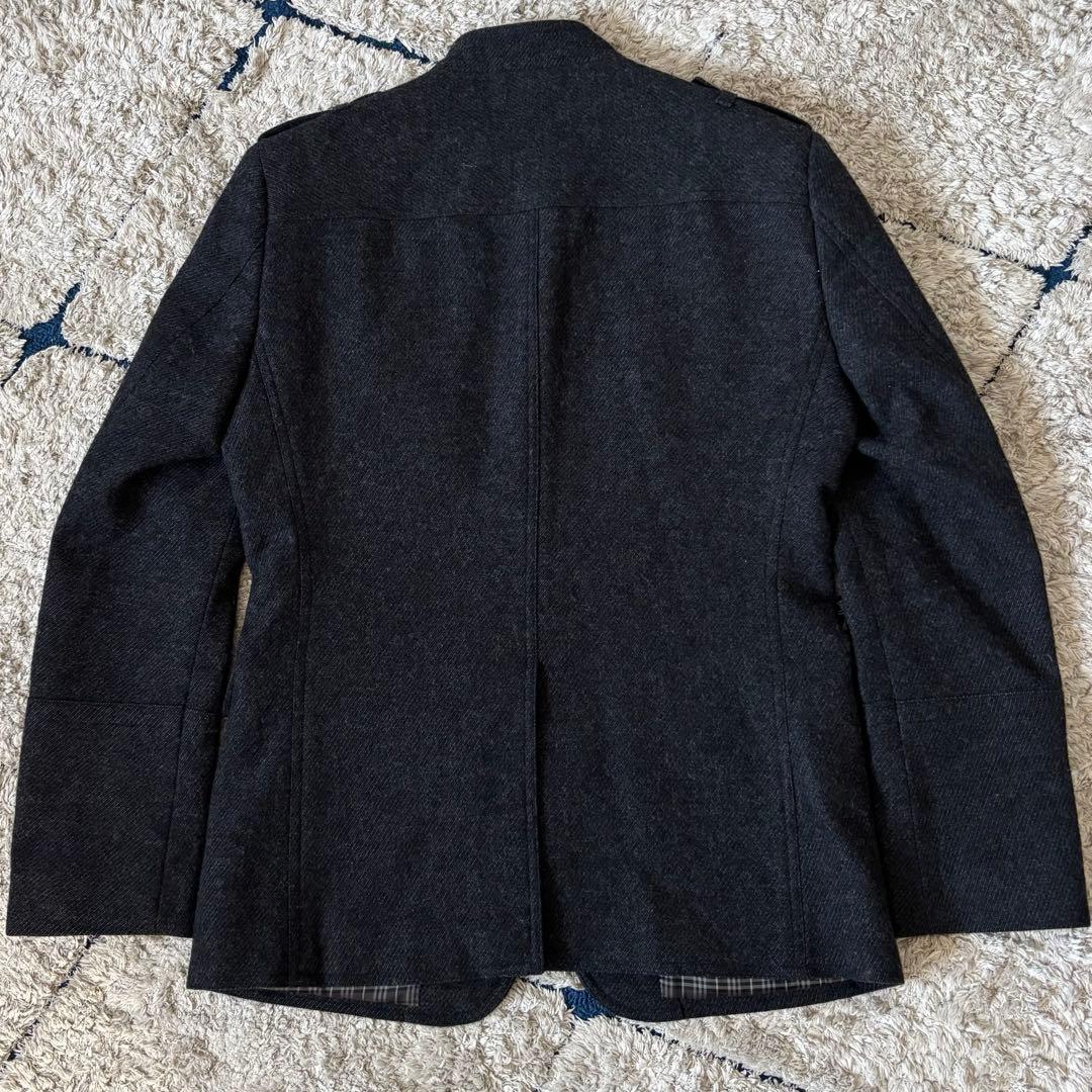 【美品✨】バーバリーブラックレーベル　ウール　ジャケット　ナポレオン　メタル釦