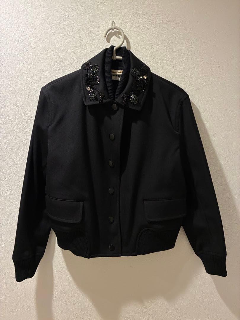 MUVEIL / ミュベール ビーズ装飾 ブルゾン ジャケット