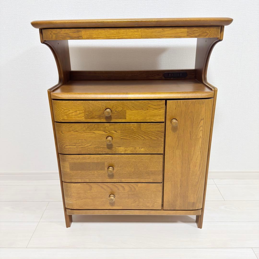 マルニ木工 ビンテージ キャビネット 90年代 地中海シリーズ ダークナチュラル