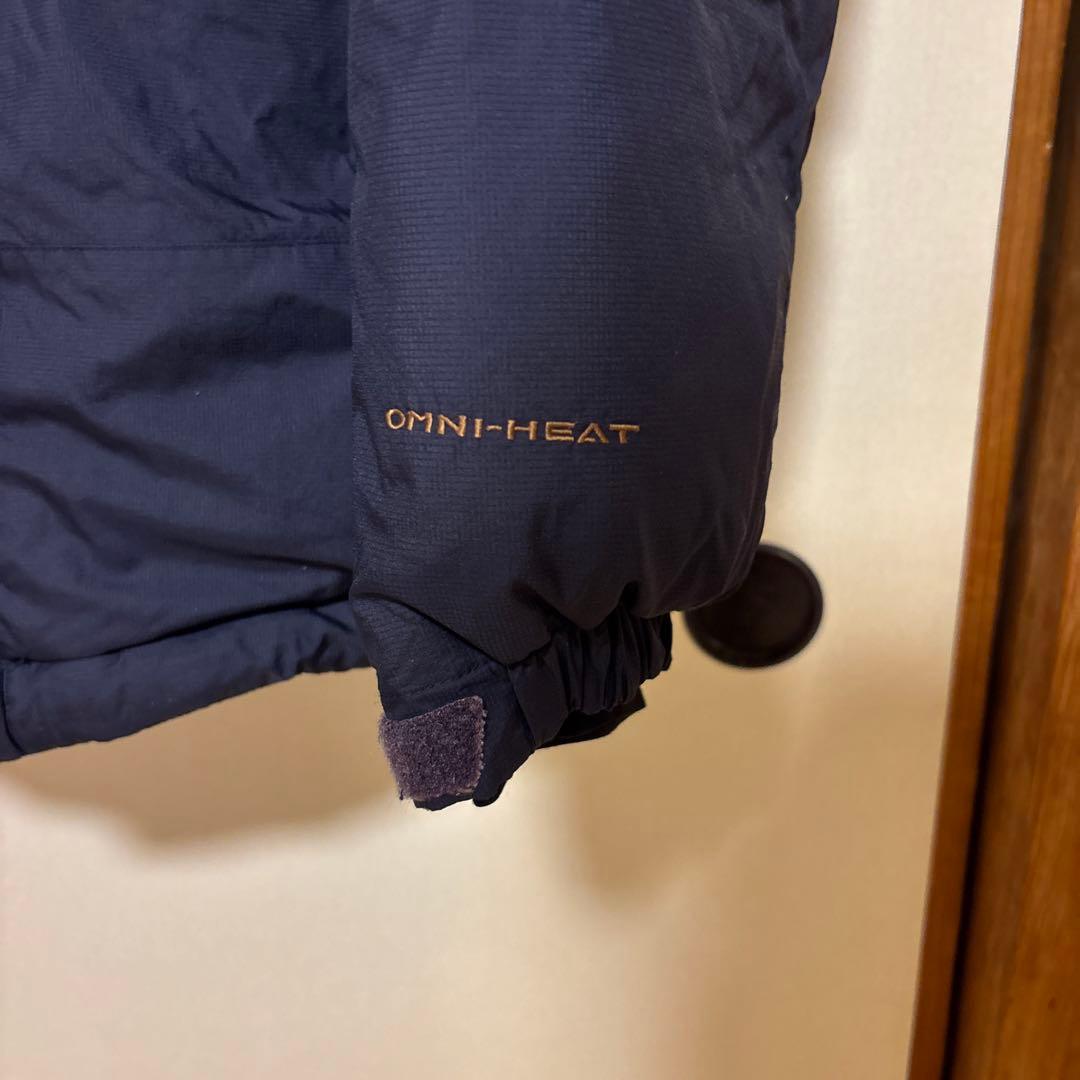 【美品】Columbia コロンビア フードダウンジャケット メンズM ネイビー