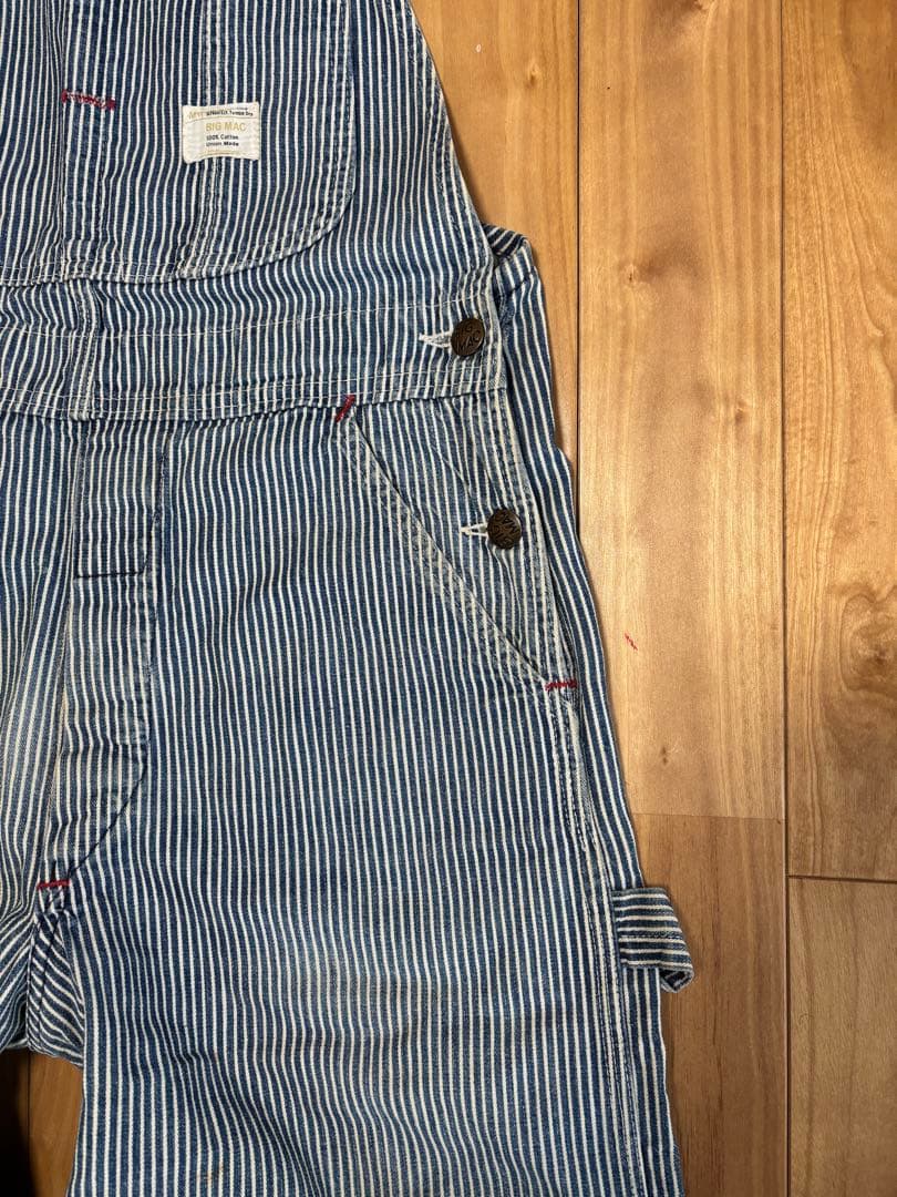 ヴィン 70s ビンテージBIG MAC ヒッコリーオーバーオール