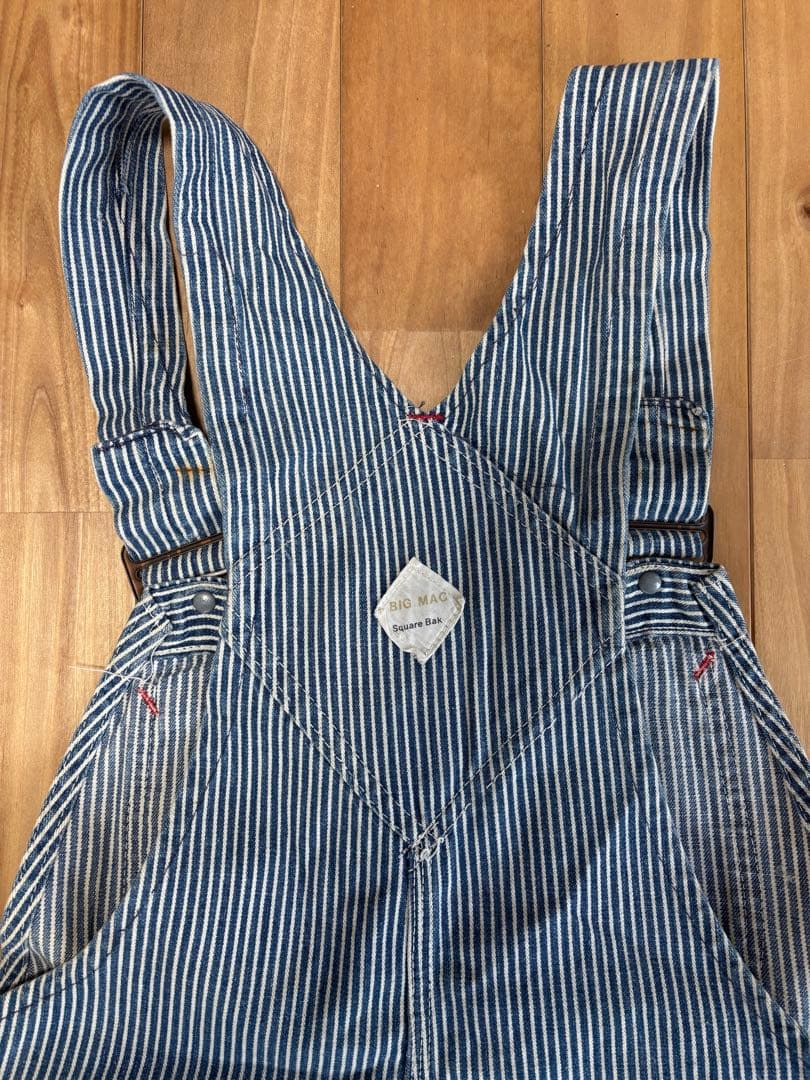 ヴィン 70s ビンテージBIG MAC ヒッコリーオーバーオール