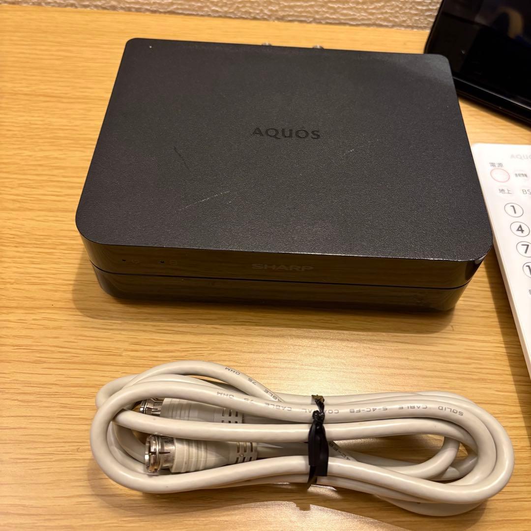 【中古】シャープ ポータブル液晶テレビ AQUOS ブラック 2T-C12AF