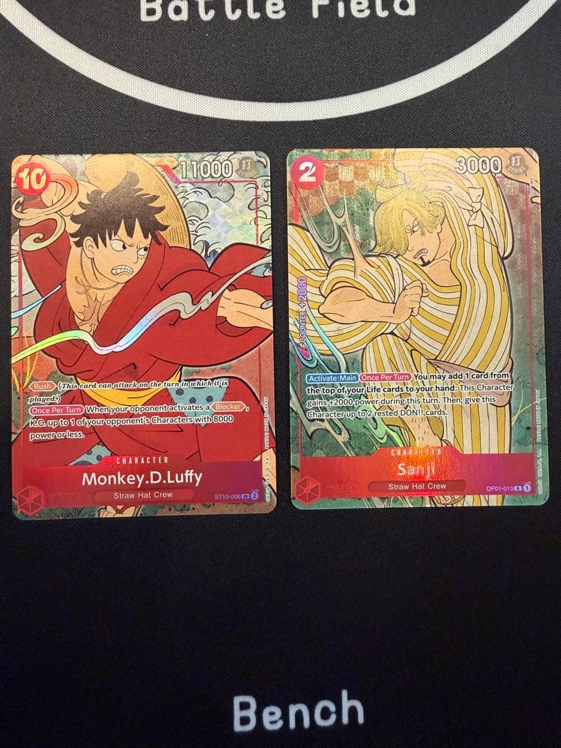 ワンピースカード 英語版 １周年限定 浮世絵 ルフィ サンジ 美品