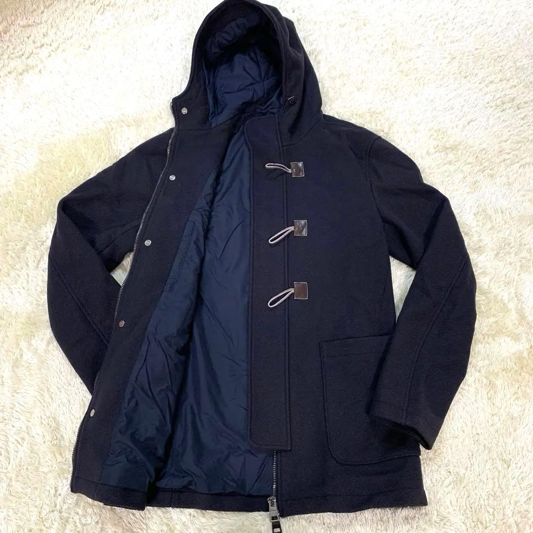 HERNO ヘルノ　ダッフルコート　ネイビー　XL LL ロングコート　ウール
