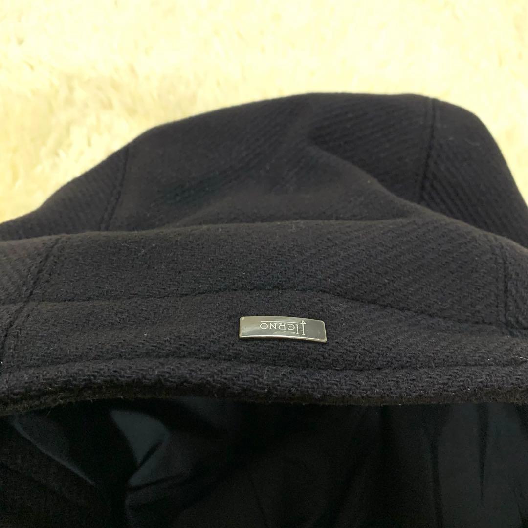 HERNO ヘルノ　ダッフルコート　ネイビー　XL LL ロングコート　ウール