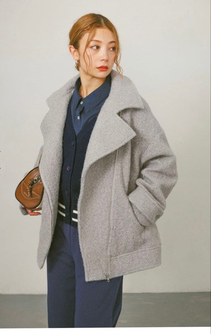 新作新品BAYFLOW ウーリーライダースコート