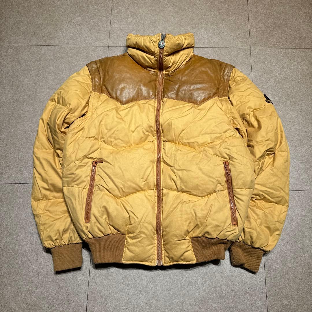 Moncler ダウンジャケット　ダウンベスト　レザー　80s 90s