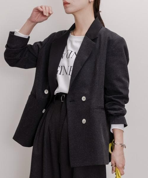 Eimee Law バックプリーツ微配色ジャケット