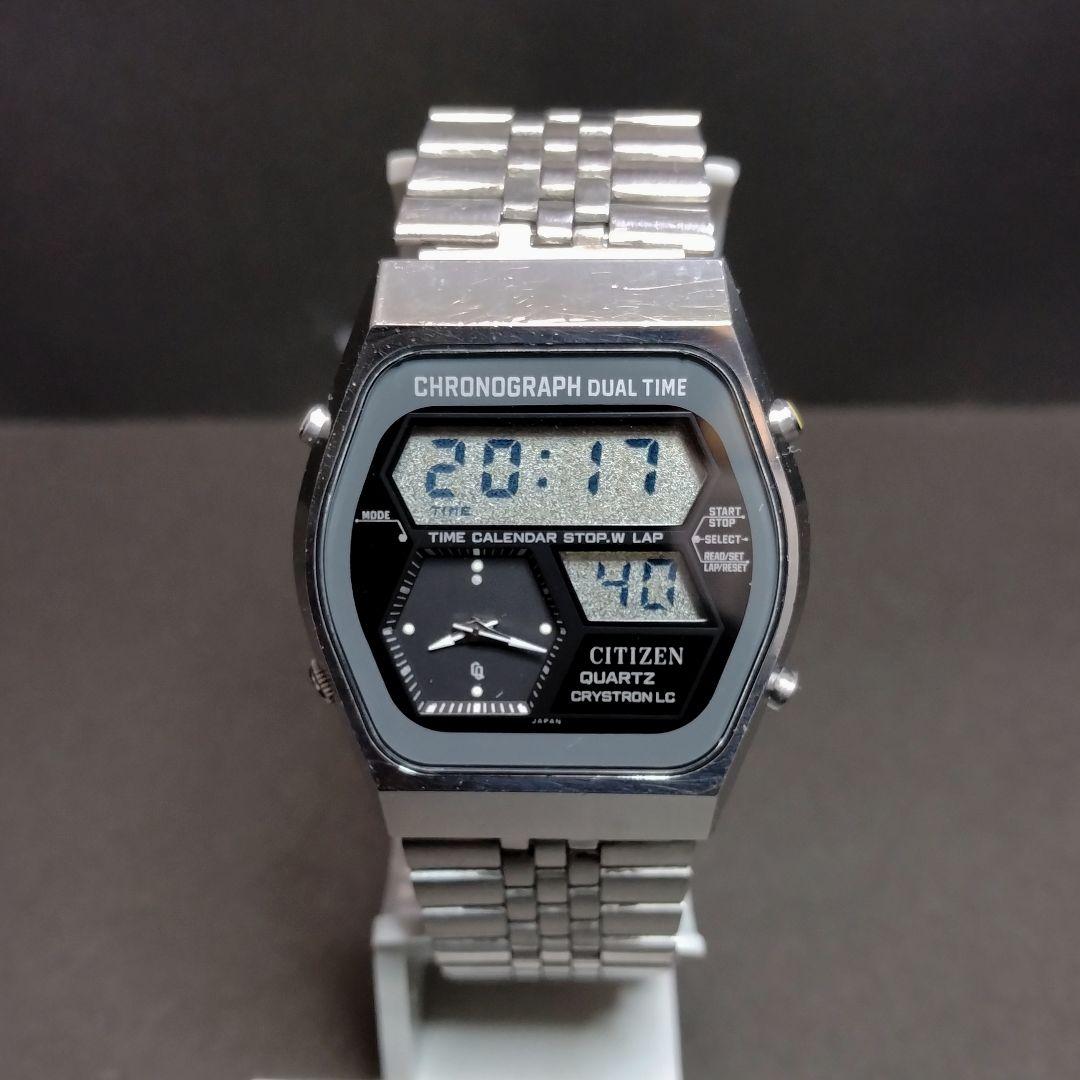 【レアカラー！70's VTG】シチズン クォーツ デジアナ 1st model