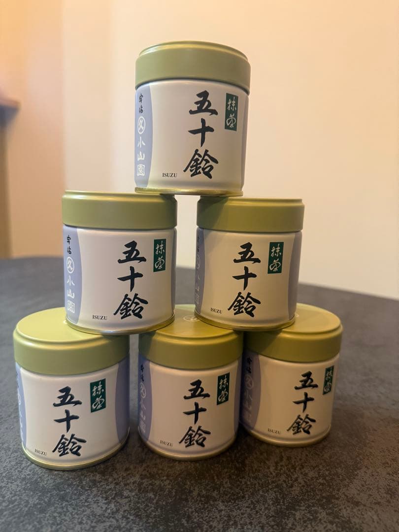 抹茶 五十鈴いすず40g缶 6缶セット　宇治 緑茶 新品未開封　丸久小山園
