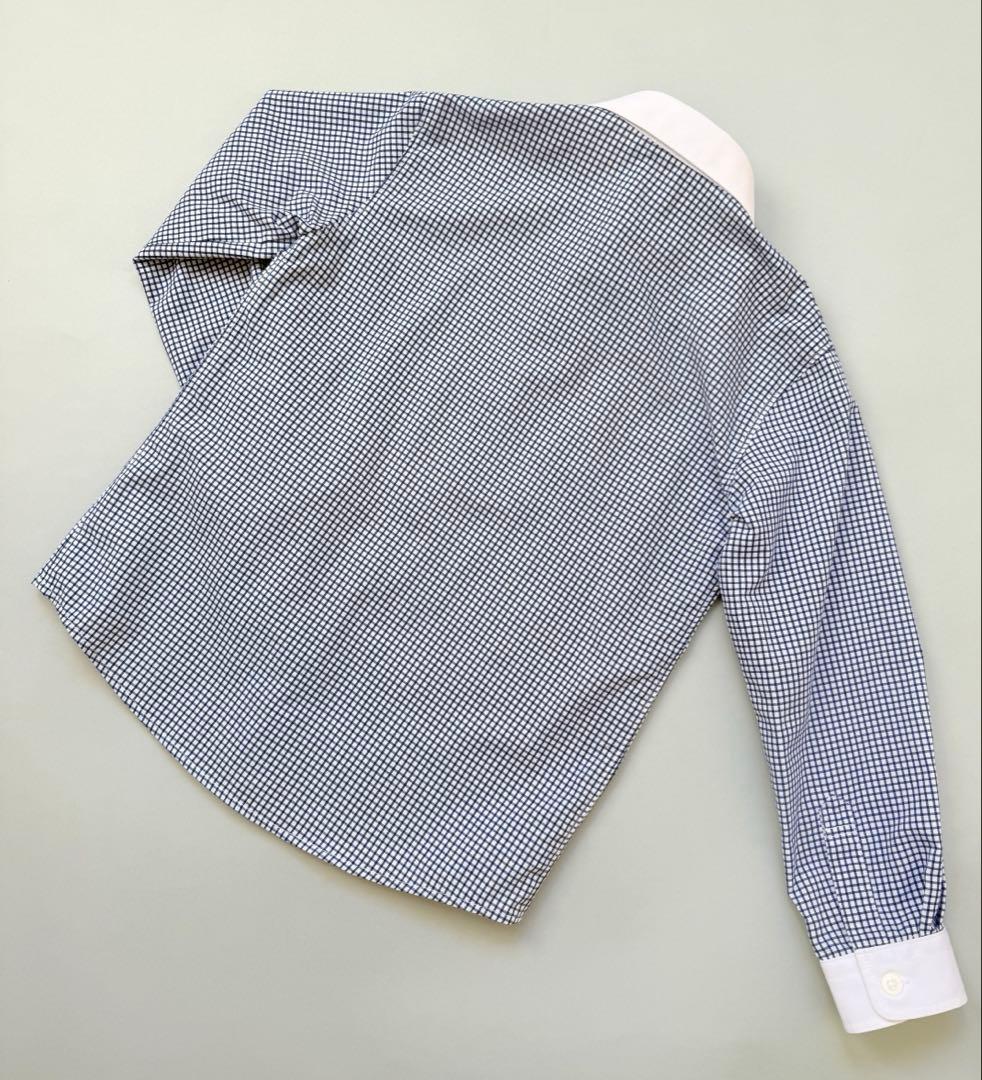 【美品】プティマイン☆ フォーマル紺ジャケット+ショートパンツセット 120