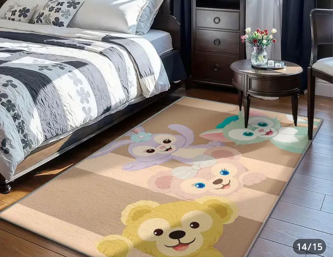 モンキー！ダッフィー　フレンズ　掛け布団カバーと枕カバーセミダブル