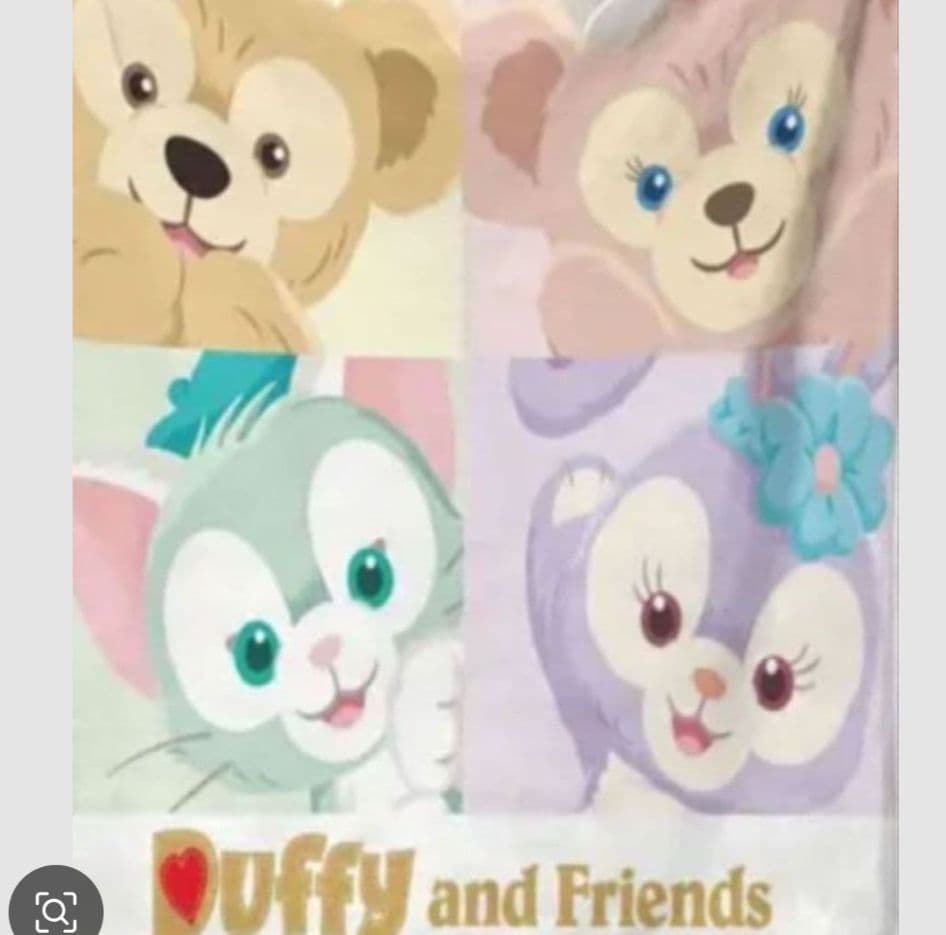 モンキー！ダッフィー　フレンズ　掛け布団カバーと枕カバーセミダブル