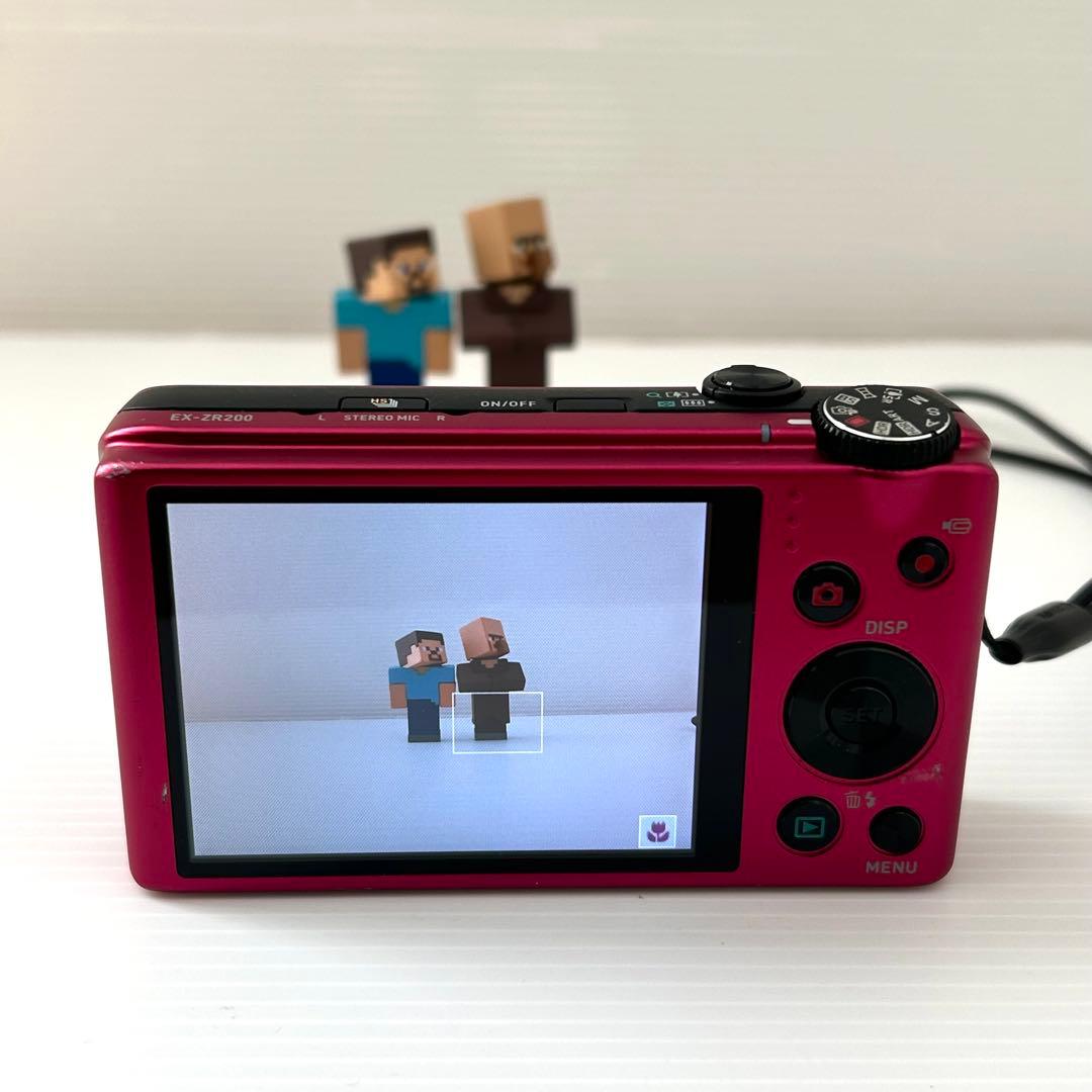 CASIO EXILIM EX-ZR200 コンパクトデジタルカメラ ピンク