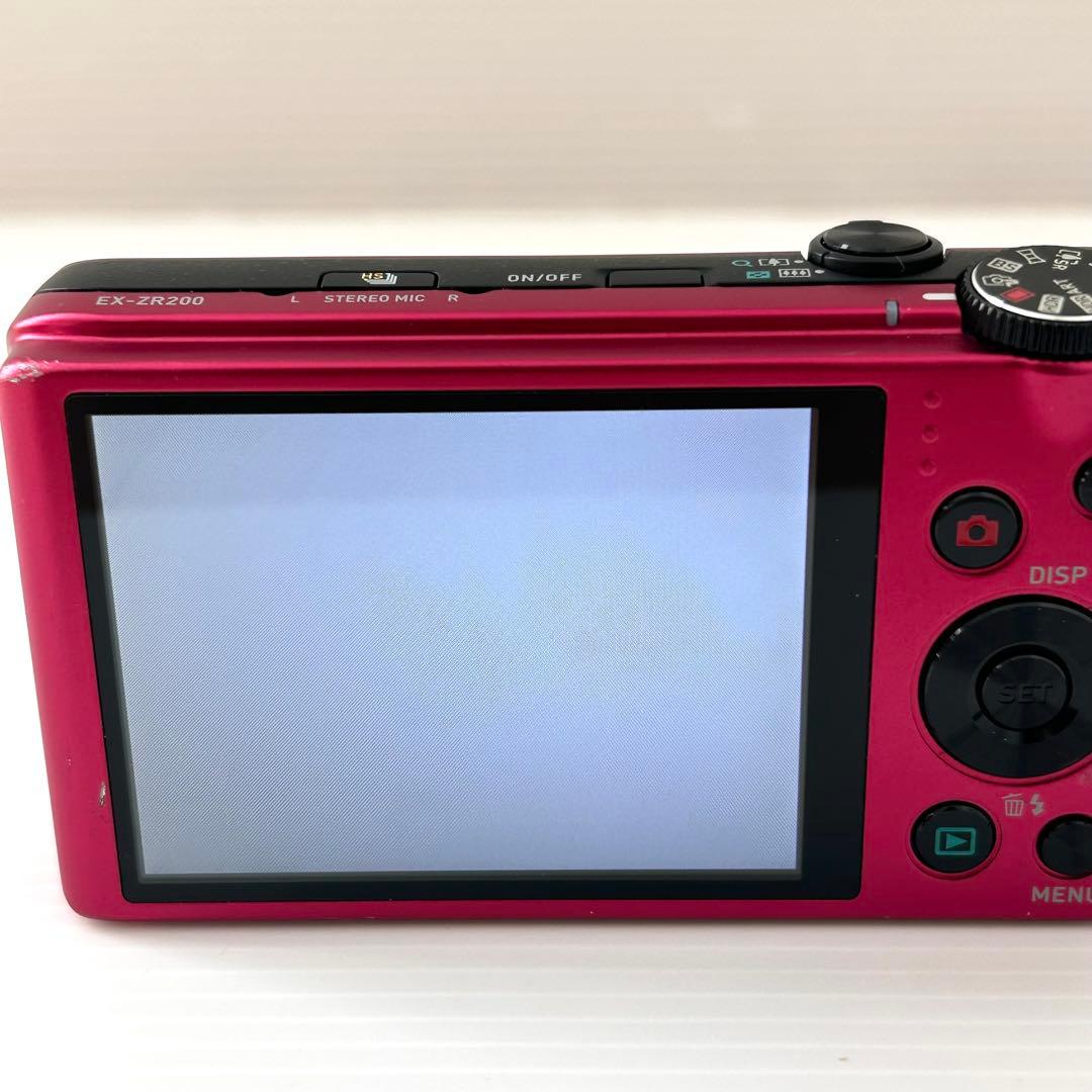 CASIO EXILIM EX-ZR200 コンパクトデジタルカメラ ピンク