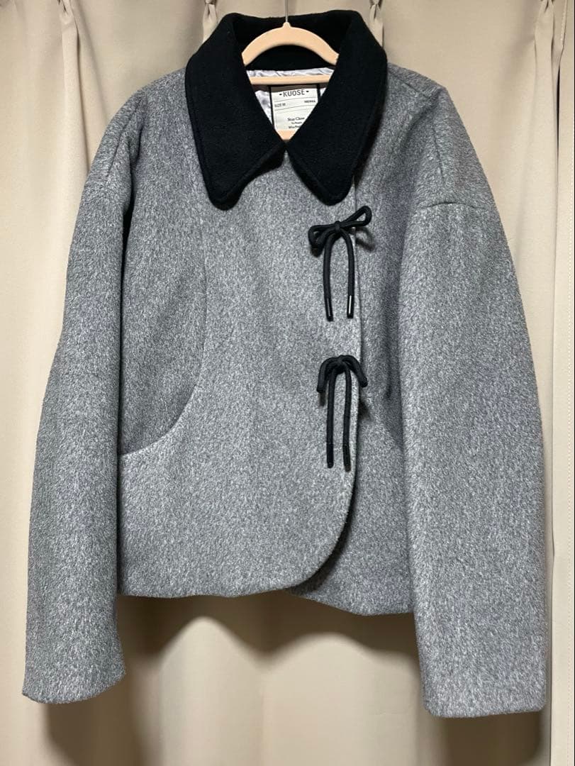 KUOSE リボンウールコート