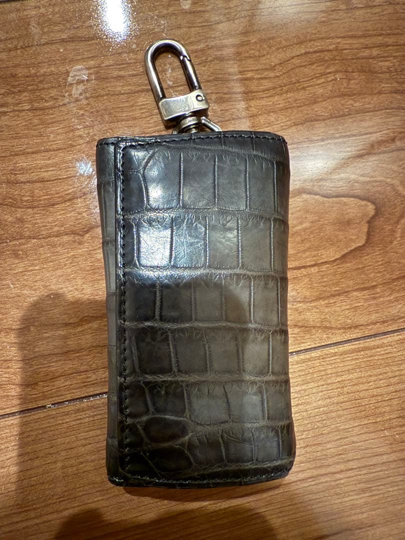 Yuhaku YFA171 クロコダイル キーケース（Gray）